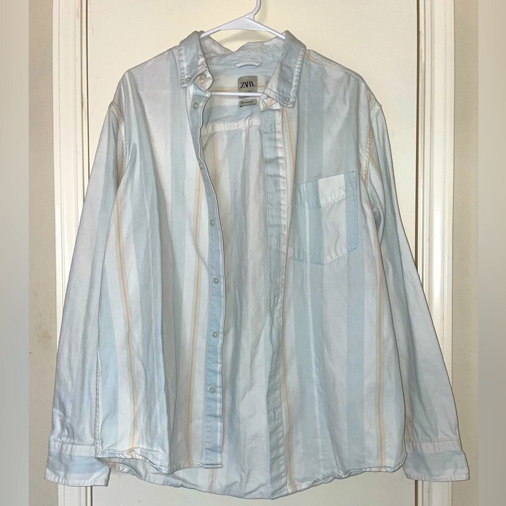 Zara button down top